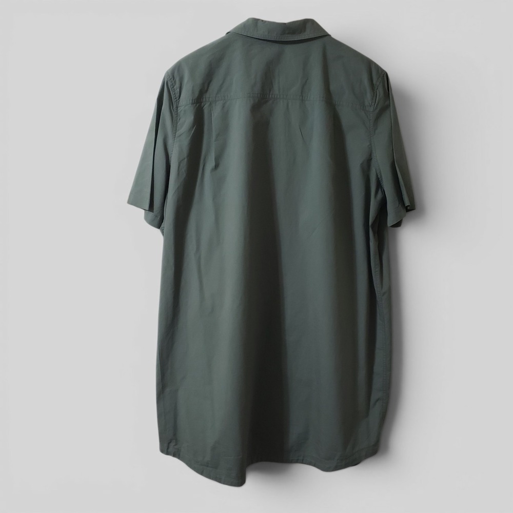 Tuckernuck Nala Shirtdress Army Green Short Sleeve Poplin Cotton XXXL Y23994T - Picture 4 of 11